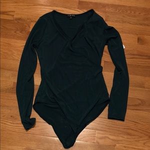 Forest green bodysuit